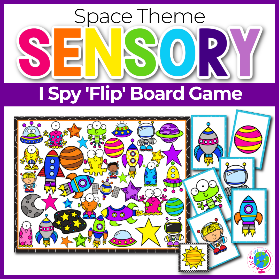 I Spy “Flip” Board Game: Space