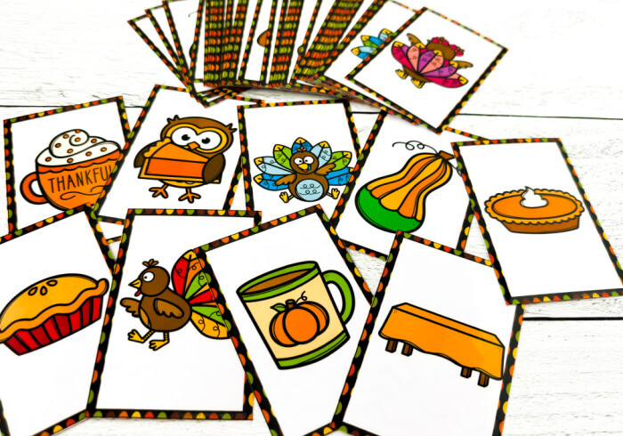 I Spy "Flip" board game with Thanksgiving theme