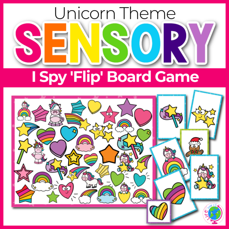 I Spy “Flip” Board Game: Unicorn