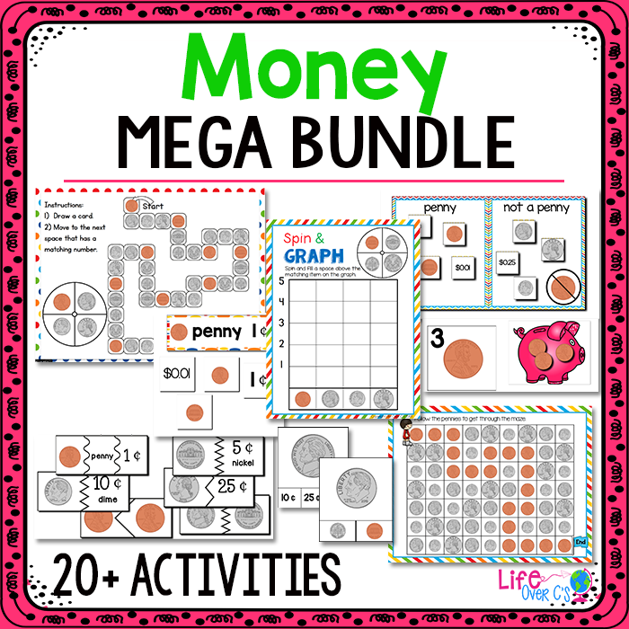 Money mega bundle for kindergarten