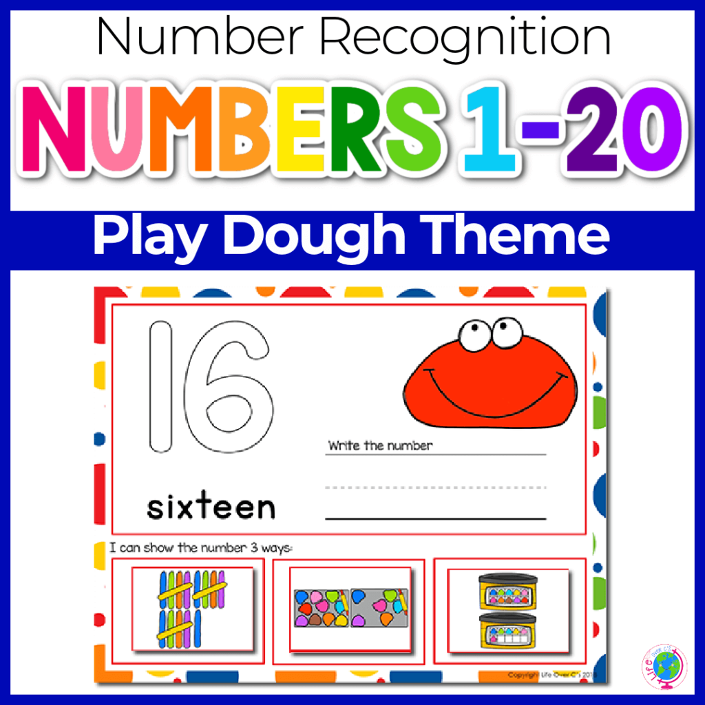 Play dough numbers 1-20 activities