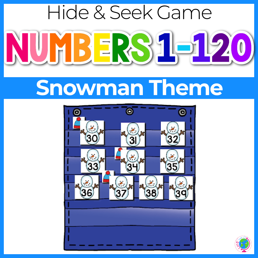 Numbers 0-120 Hide & Seek: Snowman