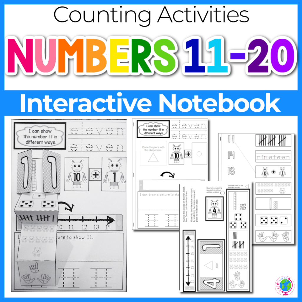 Interactive notebook for numbers 11-20