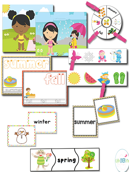 Mega pack seasons activities with preschool