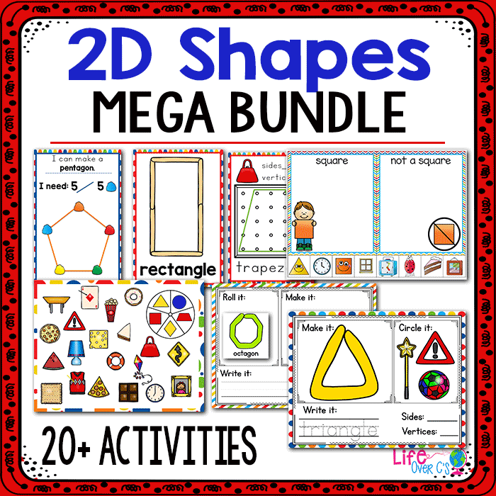 2D shapes mega bundle with 20+ activities