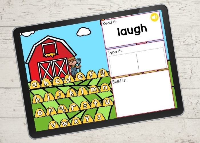Google Classroom Third grade sight words digital literacy activity