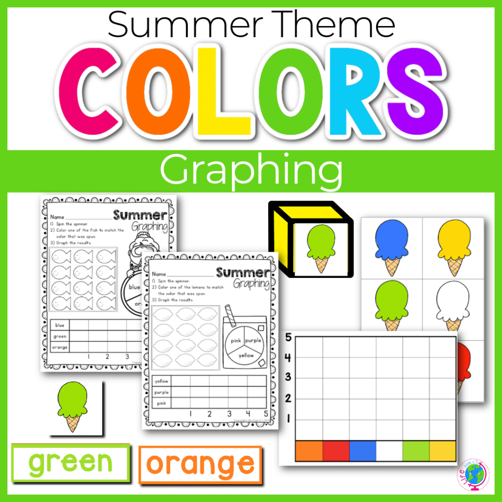 Colors graphing with summer theme