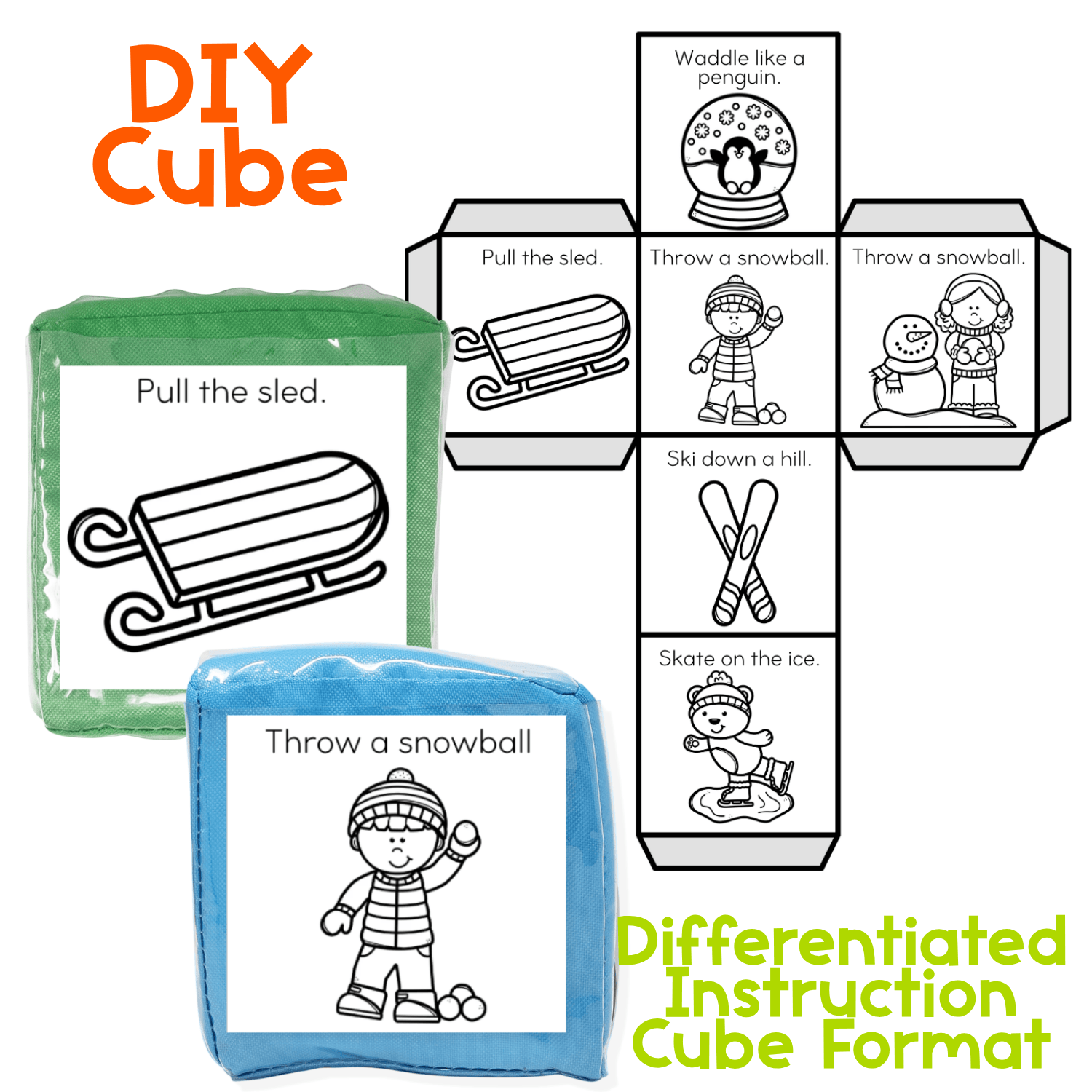 Winter brain break gross motor activity for preschoolers