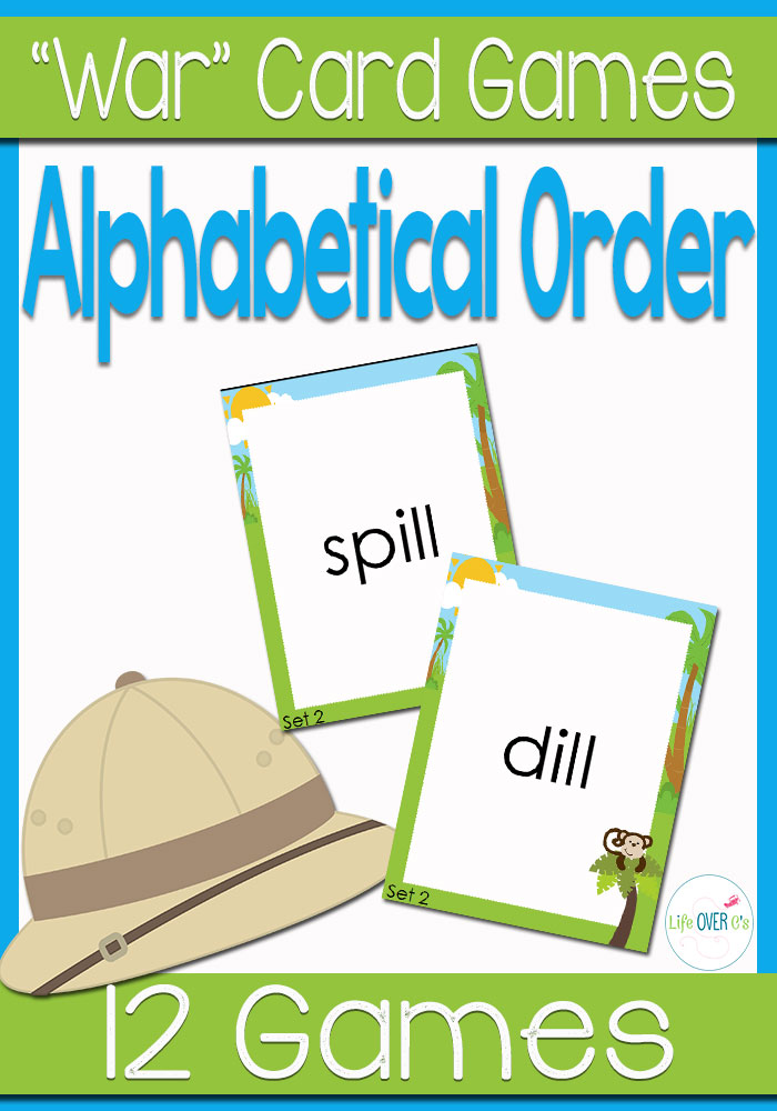 Alphabetical Order: War Card Game