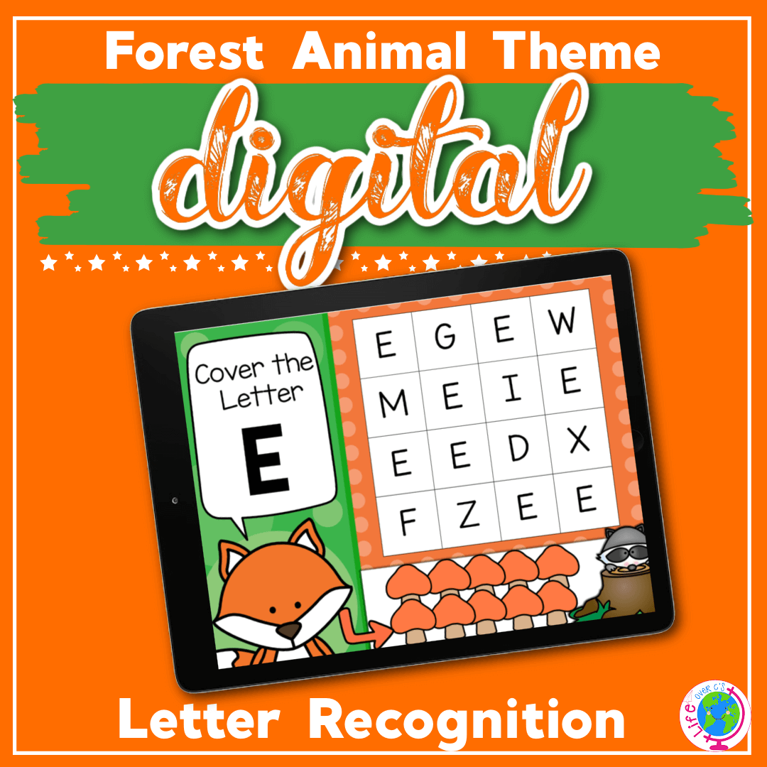 Digital Find the Letter: Fox Theme