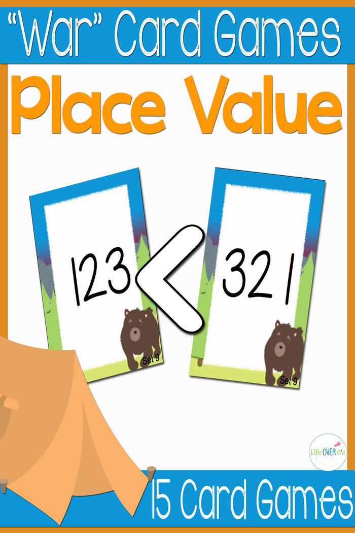 Place Value War Card Games