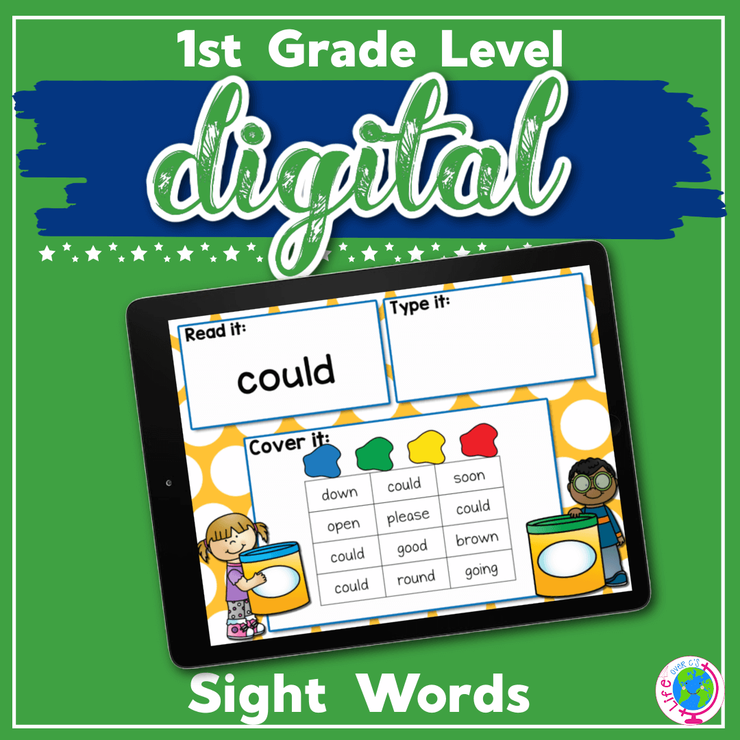 Play dough themed sight words digital activity