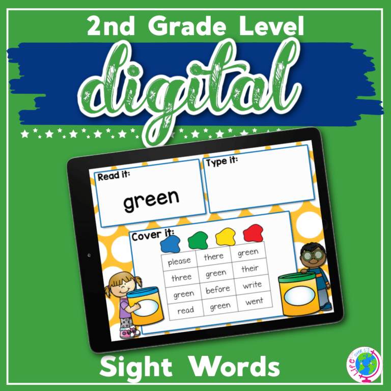 Digital Sight Words I Spy: 2nd Grade