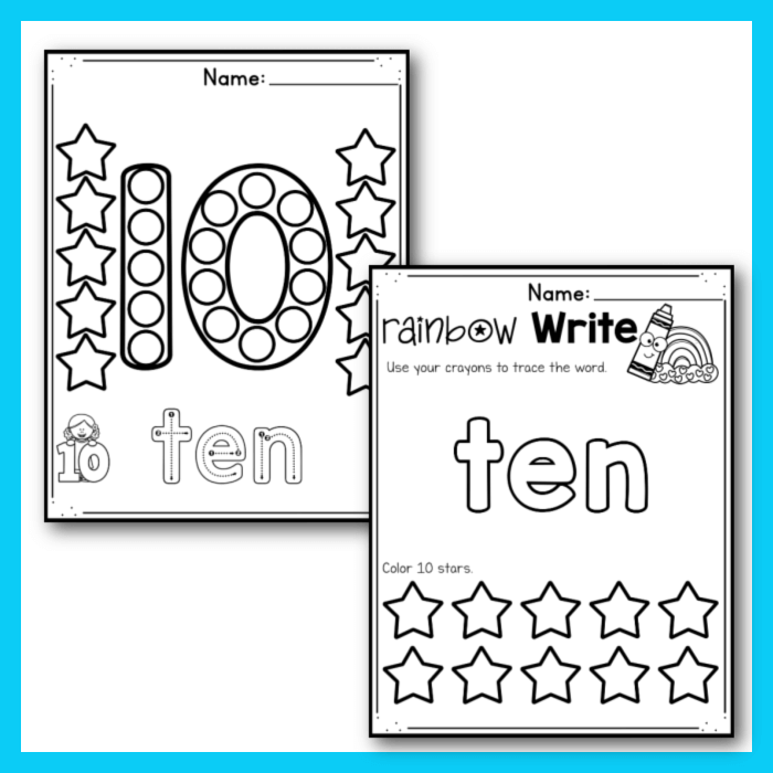 Coloring stars to 10