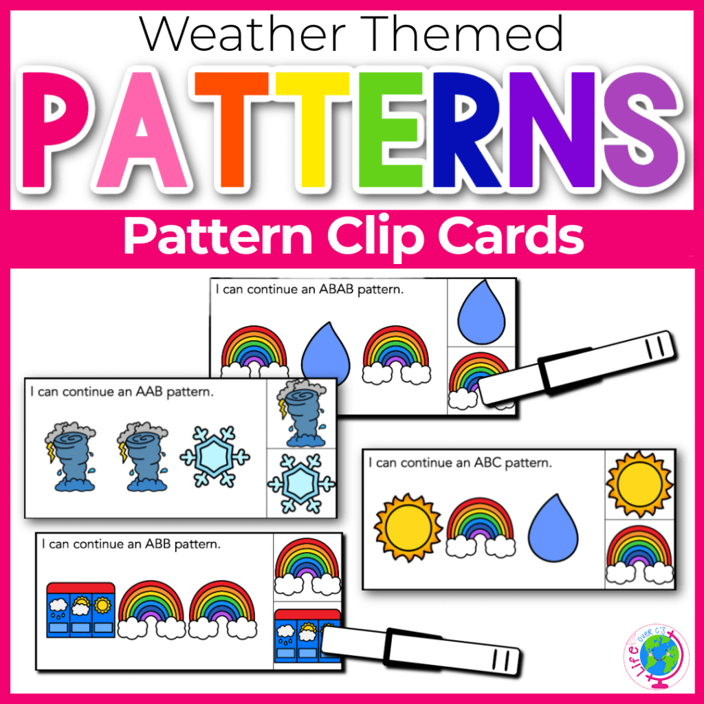 Weather Pattern clip cards