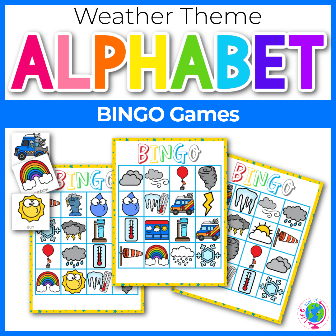 BINGO Game: Weather Theme