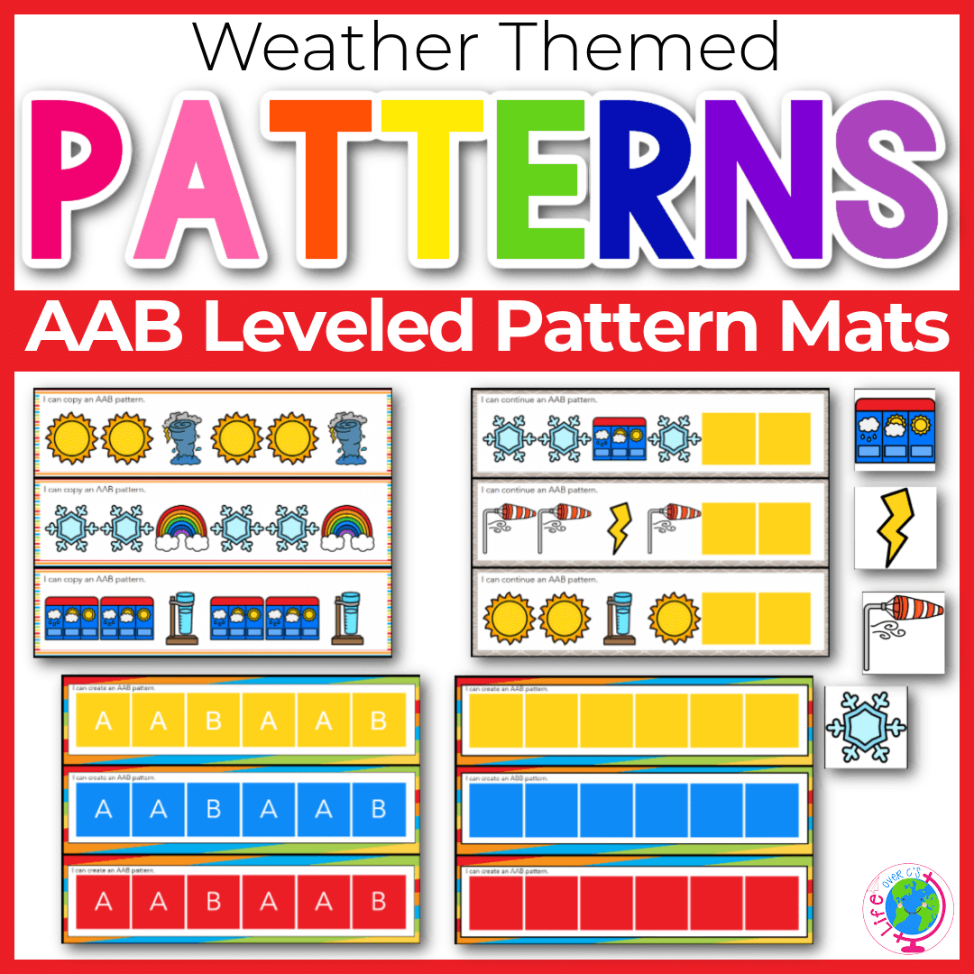 AAB Weather themed patterning mats