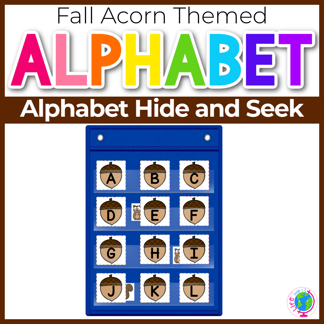 Alphabet Hide and Seek: Fall Acorn