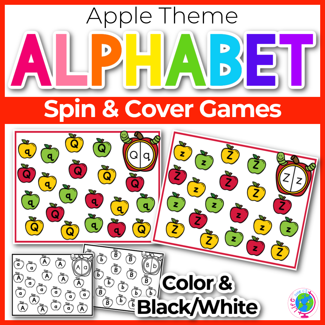 Alphabet Spin & Cover: Apple Theme