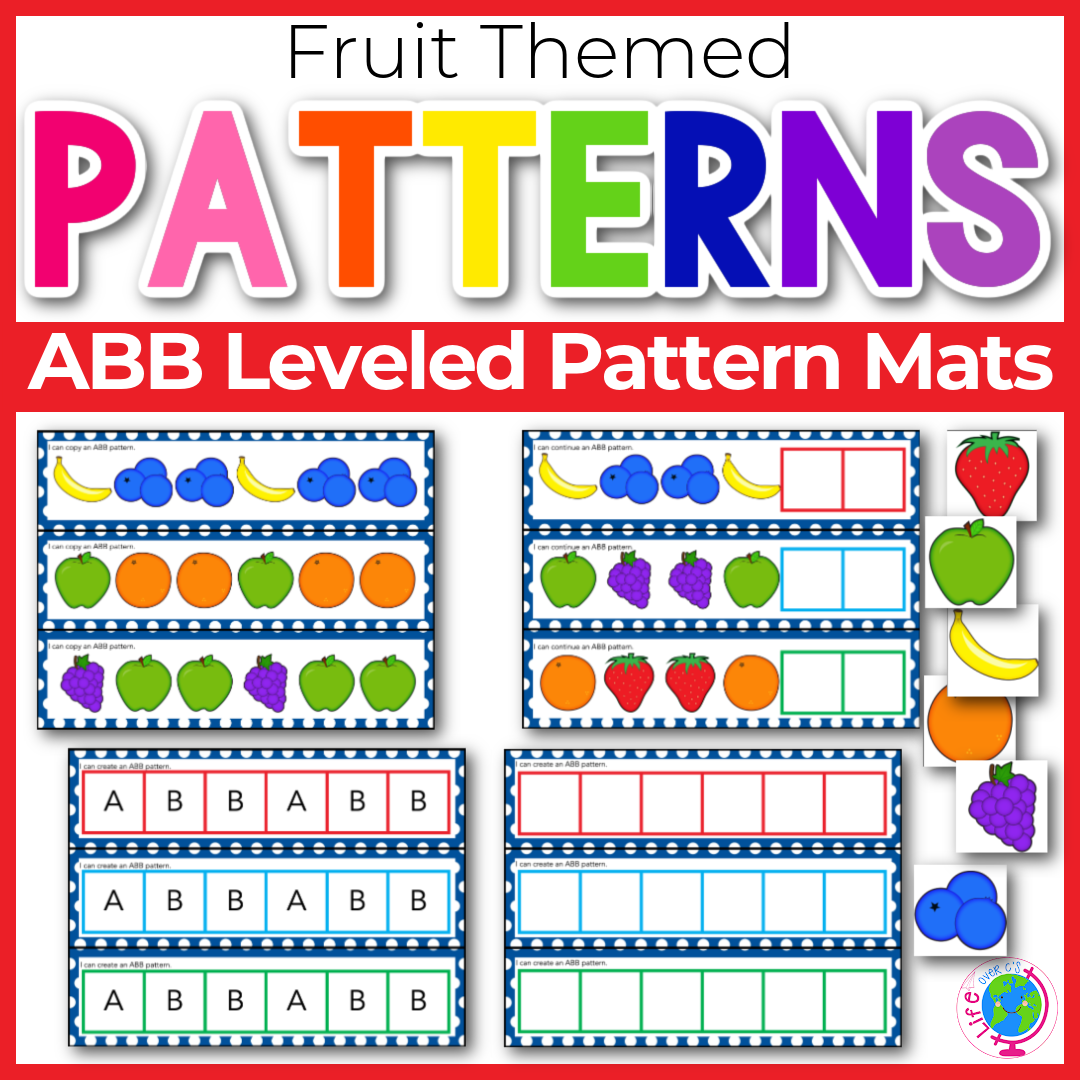 Pattern Mats ABB Patterns: Fruit Theme