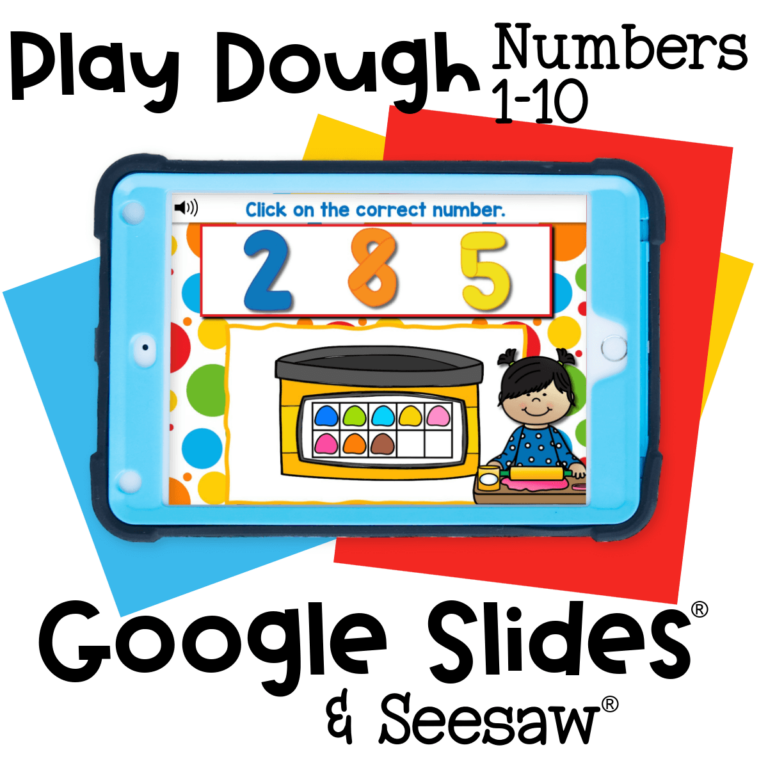 Digital play dough counting 1-10 activity