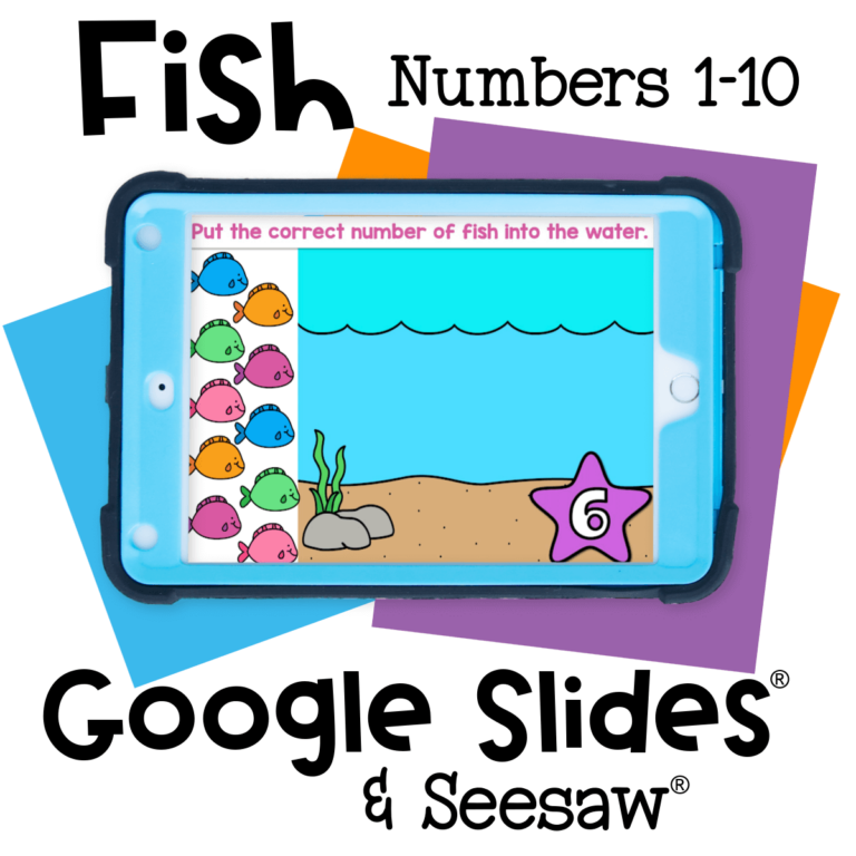 Digital Arrays and Number Identification: Fish Theme - Life Over C's Club