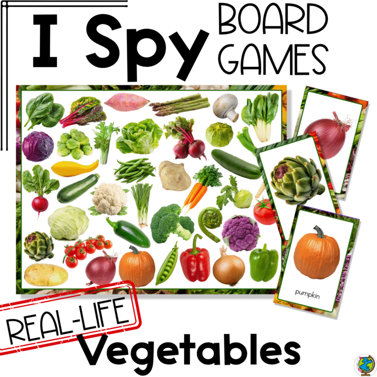 I Spy “Flip” Board Game: Real Life Vegetables