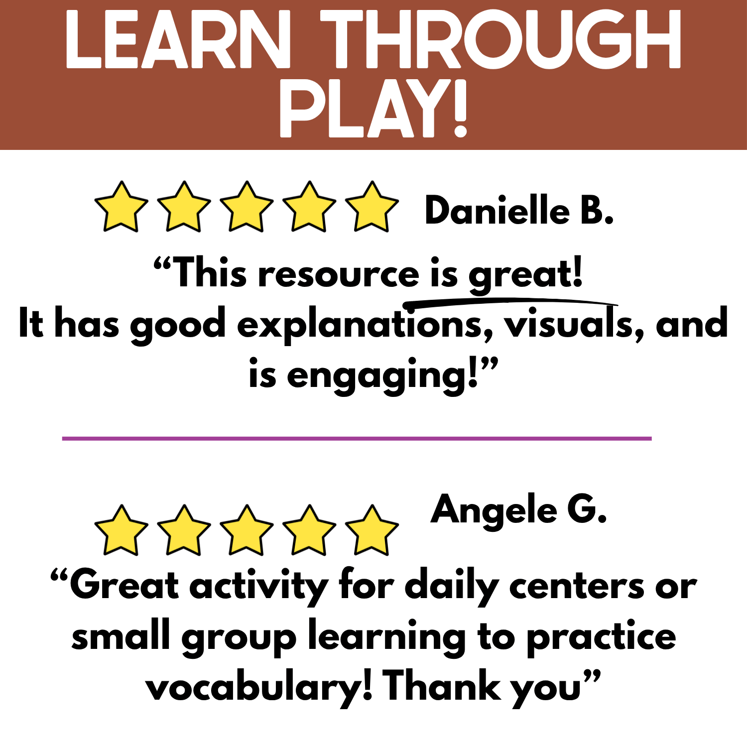 Teacher reviews of the Protein I Spy game highlight clear directions, engaging visuals, vocabulary practice, and use in daily centers or small group learning. The real photo food activity supports expressive and receptive vocabulary through hands-on play.