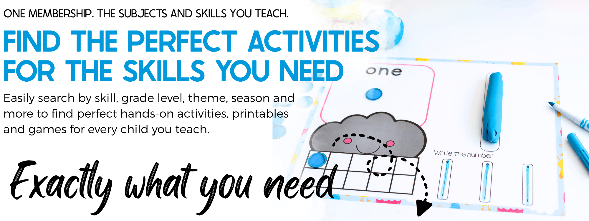 Find the Perfect Activities for the Skills You Need: Easily search by skill, grade level, theme, season and more to find perfect hands-on activities, printables and games for every child you teach.