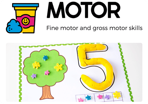 Fine motor and gross motor activities for preschoolers and kindergarteners,